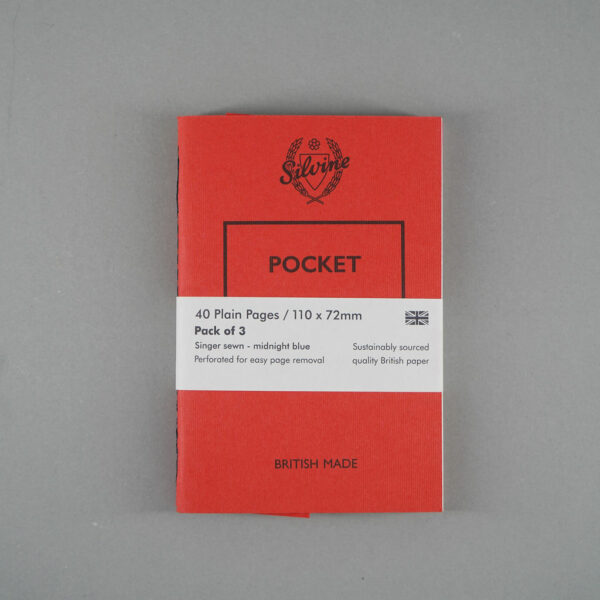 Silvine Pocket Notebook Pack of 3