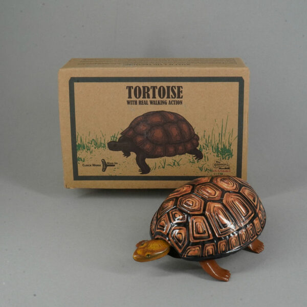 Walking wind up tortoise tin toy