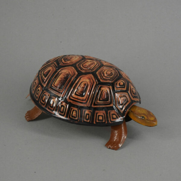 Walking wind up tortoise tin toy