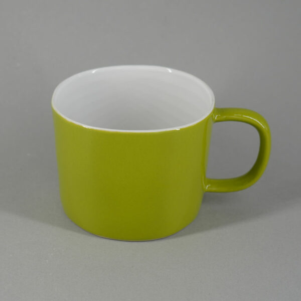 Spring Green hand painted stoneware mug