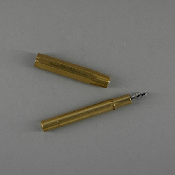 Solid Brass Kaweco fountain pen medium nib